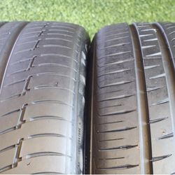 PAIR of 275 35 22 Continental Premium Contact 6 80% Tread 6/32 104Y #27587 Grade A Tires