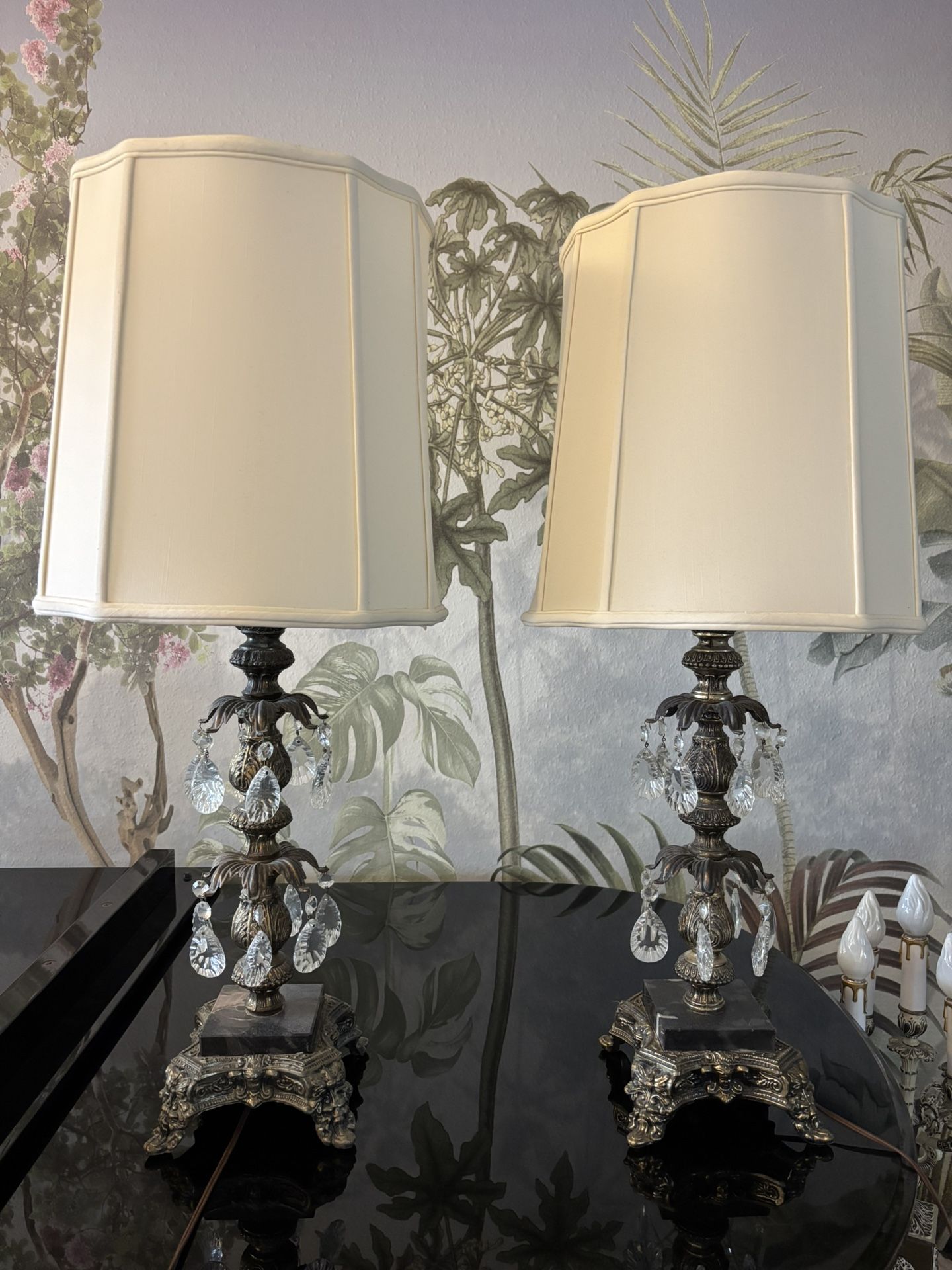Pair Of Mid Century Hollywood Regency Lamps
