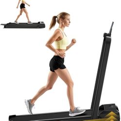 Walking Pad Treadmill, 15% Incline, 3-in-1 Portable, Foldable, Quiet Under Desk Walking Pad, 2.5 HP, 300 LBS Capacity  for Home and Office