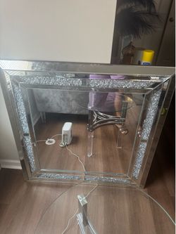 Mirror tv stand/fireplace combo