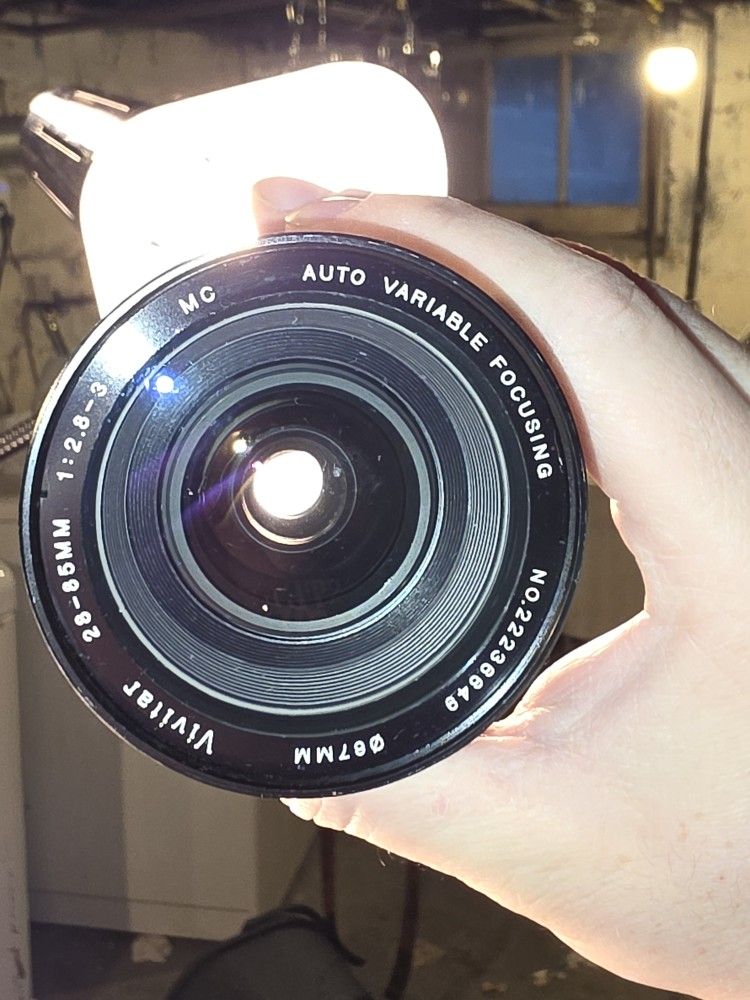 Vivitar 28-85 mm Lens For Minolta SLR Film Cameras