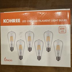 Kohree LED Edison vintage Light Bulbs 