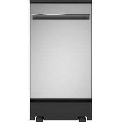 GE 18″ Portable Dishwasher – Stainless Steel (Model GPT145SSLSS)