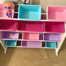 Toy Organizer with Bins