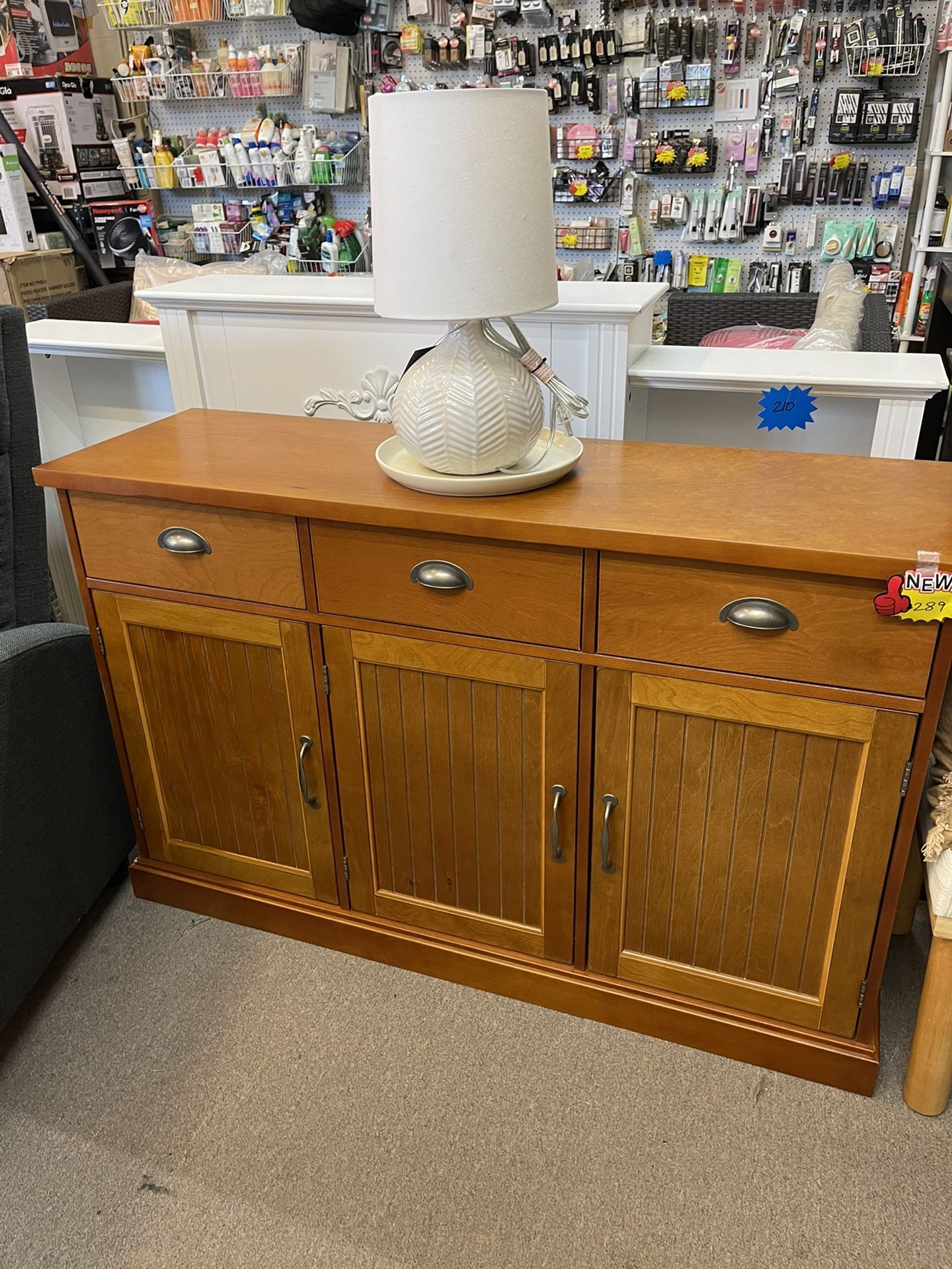 Wood Buffet Console Table New Assembled