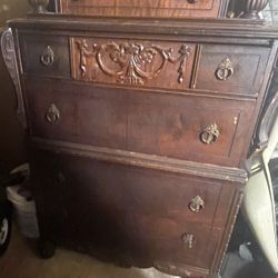 Antique Solid Wood Dresser