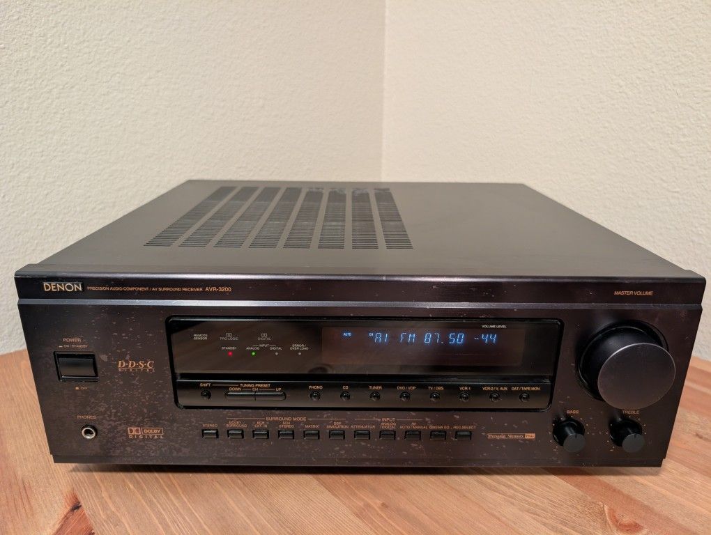 Denon AVR-3200 6.1 AV Surround Receiver, Dolby Digital