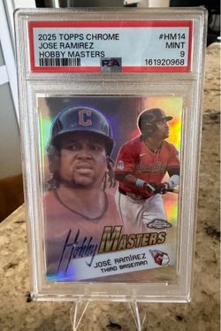 2025 TOPPS CHROME JOSE RAMIREZ HOBBY MASTERS - PSA 9