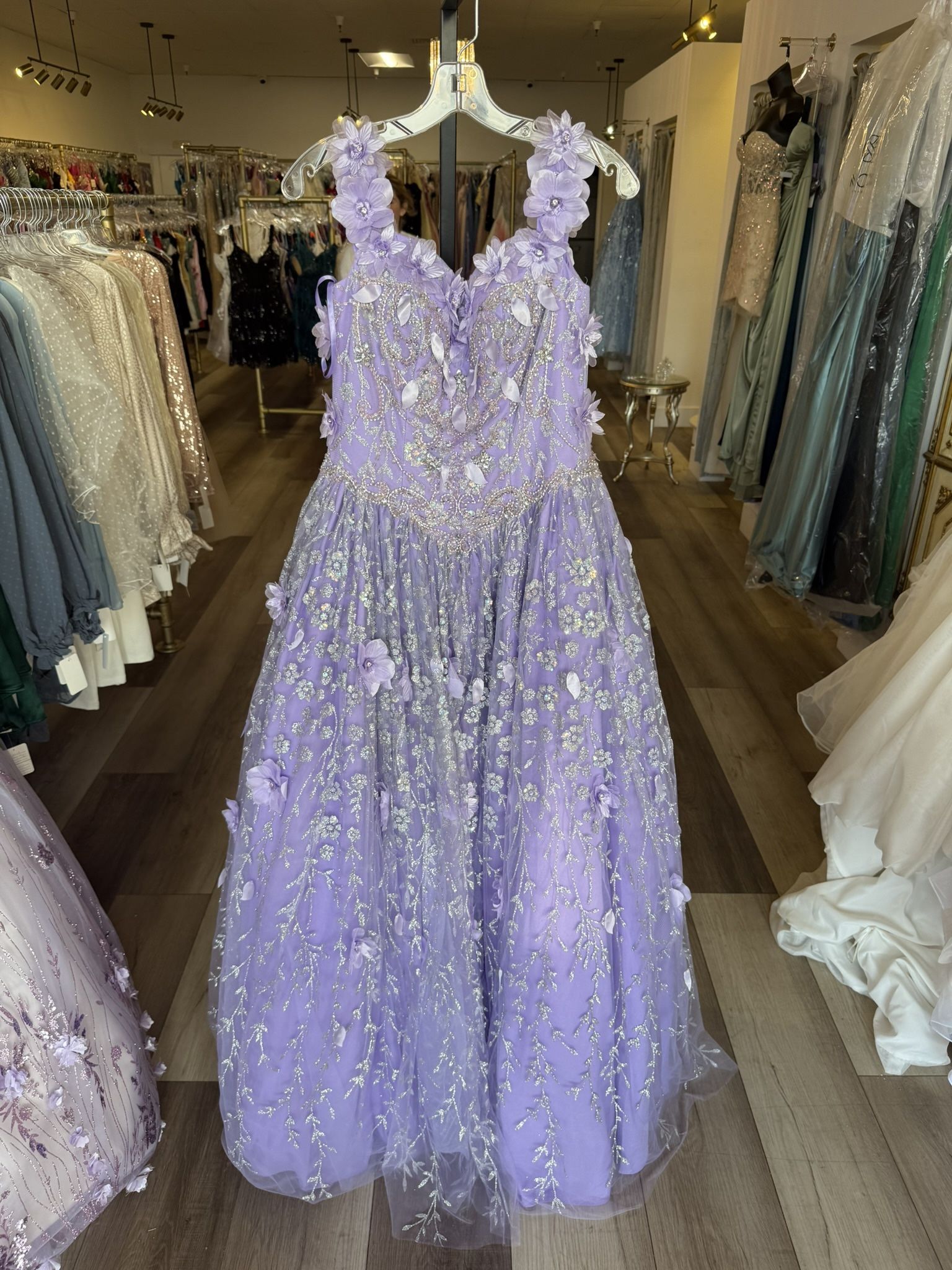 Lilac Quinceanera Dress Size 8