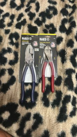 Klein lineman’s pliers 9in and 8in diagonal cutters