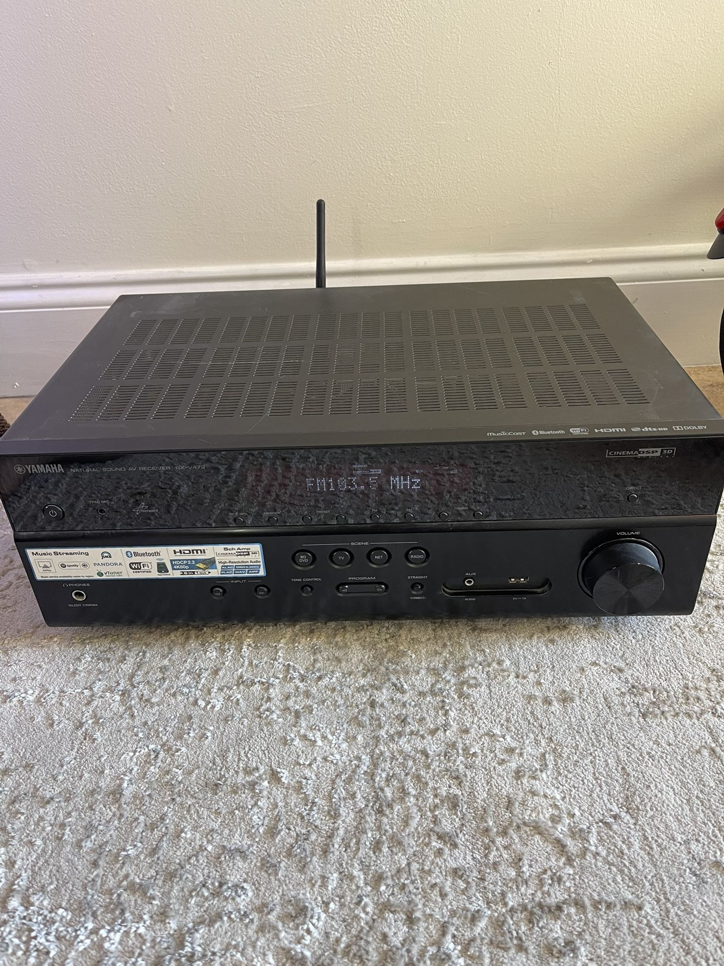 Yamaha RX-V479 5.1-channel network AV receiver