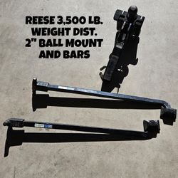 REESE WEIGHT DISTRIBUTION BARS AND BALL MOUNT 