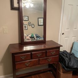 Console Table With Separate Mirror 