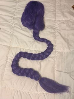 Rumi Wig – KPop Demon Hunters Cosplay, Long Purple Braid (45 in)