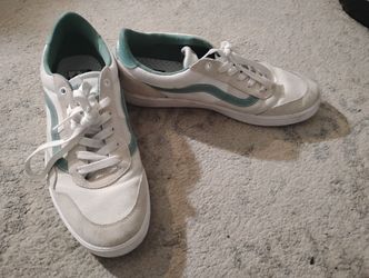 Vans Cruze Too ComfyCush Sneakers Mens Size 13 White Teal