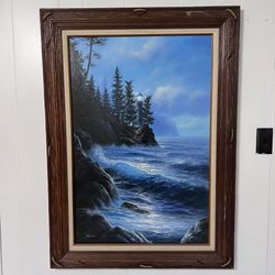 June Nelson 36x42 Canvas Oil Painting, Signed
