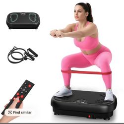 Vibration Plate Exercise Machine with Accessories