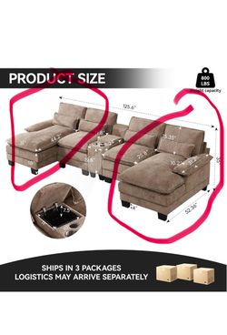 Modular couch only 2 pieces !!!