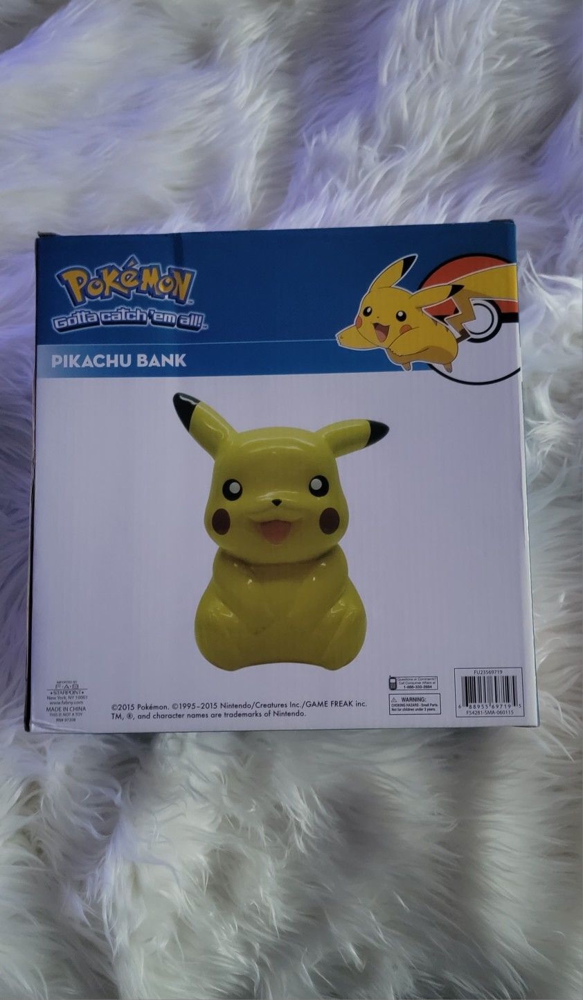 2015 Pokemon Pikachu Yellow Figure Bank