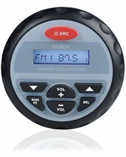 Velex VX100 Marine Stereo AM/FM Radio Bluetooth USB AUX Input 4x40W RMS
