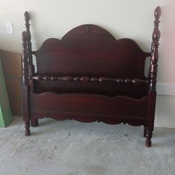 Full Size Bed Frame (Rails Not Included)