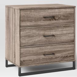 Pair of Modern 3 Drawer Nightstands