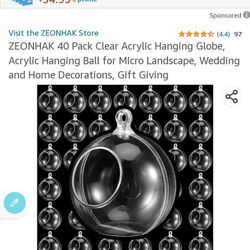 Clear Glass Hanging Gobes