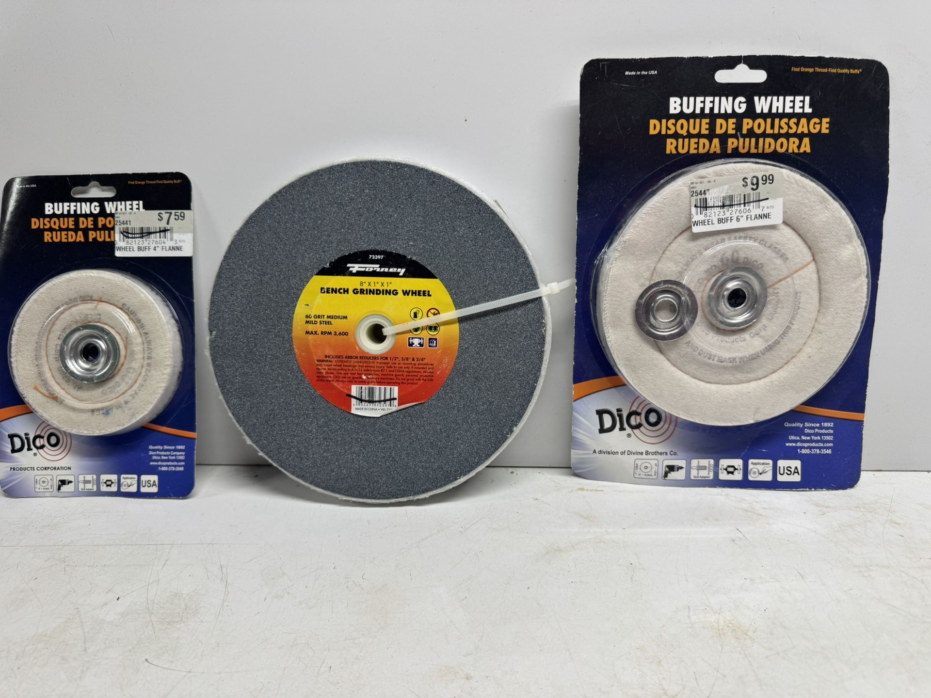 New Grinding And Buffing Wheels. $10 Takes All. Must Pick Up