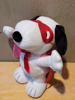 Snoopy Hallmark Valentines Kissing Bandit Animated Plush