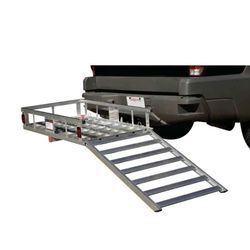 Cargo basket with ramp