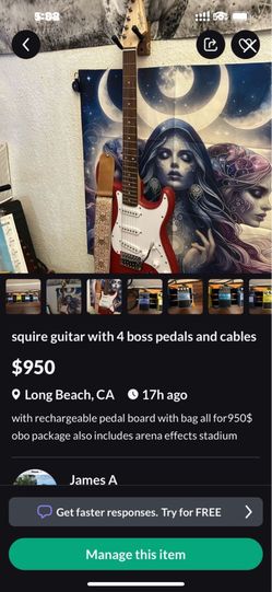 fender Stratocaster squire label