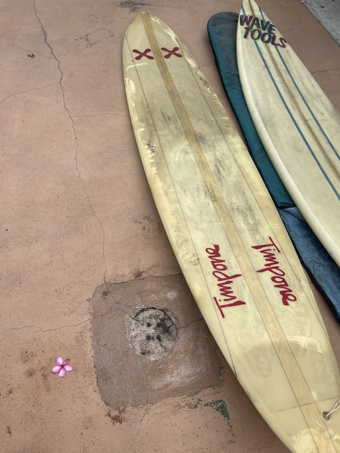 Vintage Timpone Longboard Surfboard
