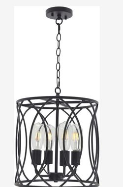 1040-MELUXEM Black Chandelier