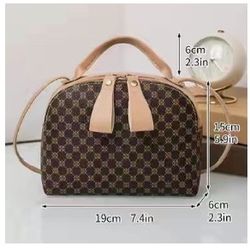 Trendy top handle purse