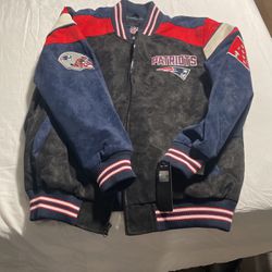 Size Xl Patriots Leather Jacket 
