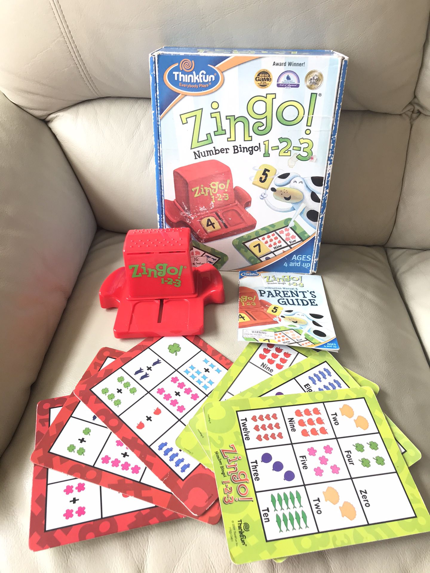 Zingo Number Bingo 1-2-3 Game