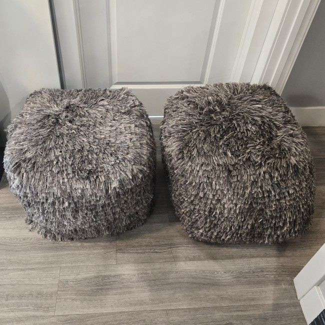 NEED GONE ASAP Round Chair Pouf Ottoman Stuffed Floor Foot Stool 