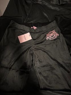 NWT Juicy Couture Black Velour Trackset