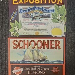 X2 Vintage Lemon Advertisements 