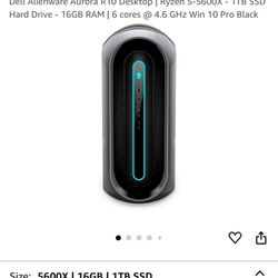 Alienware r10 3060ti desktop