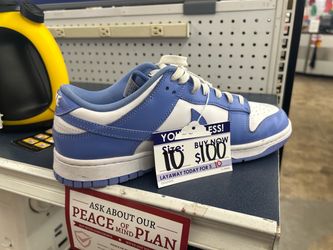 Nike Dunk Low Blue White Sneakers Size 10