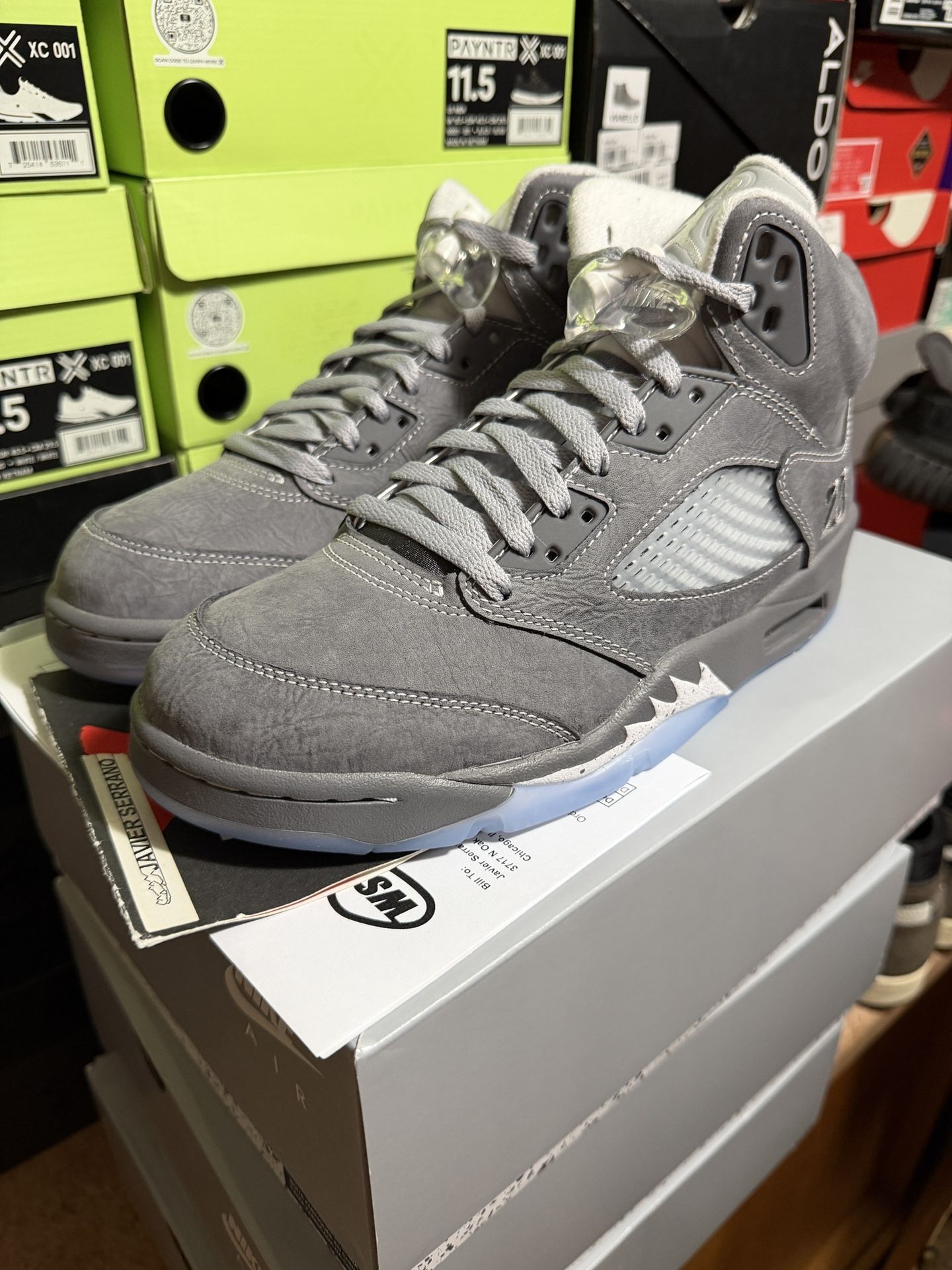 AIR JORDAN 5 WOLF GREY Sz 8.5 DS