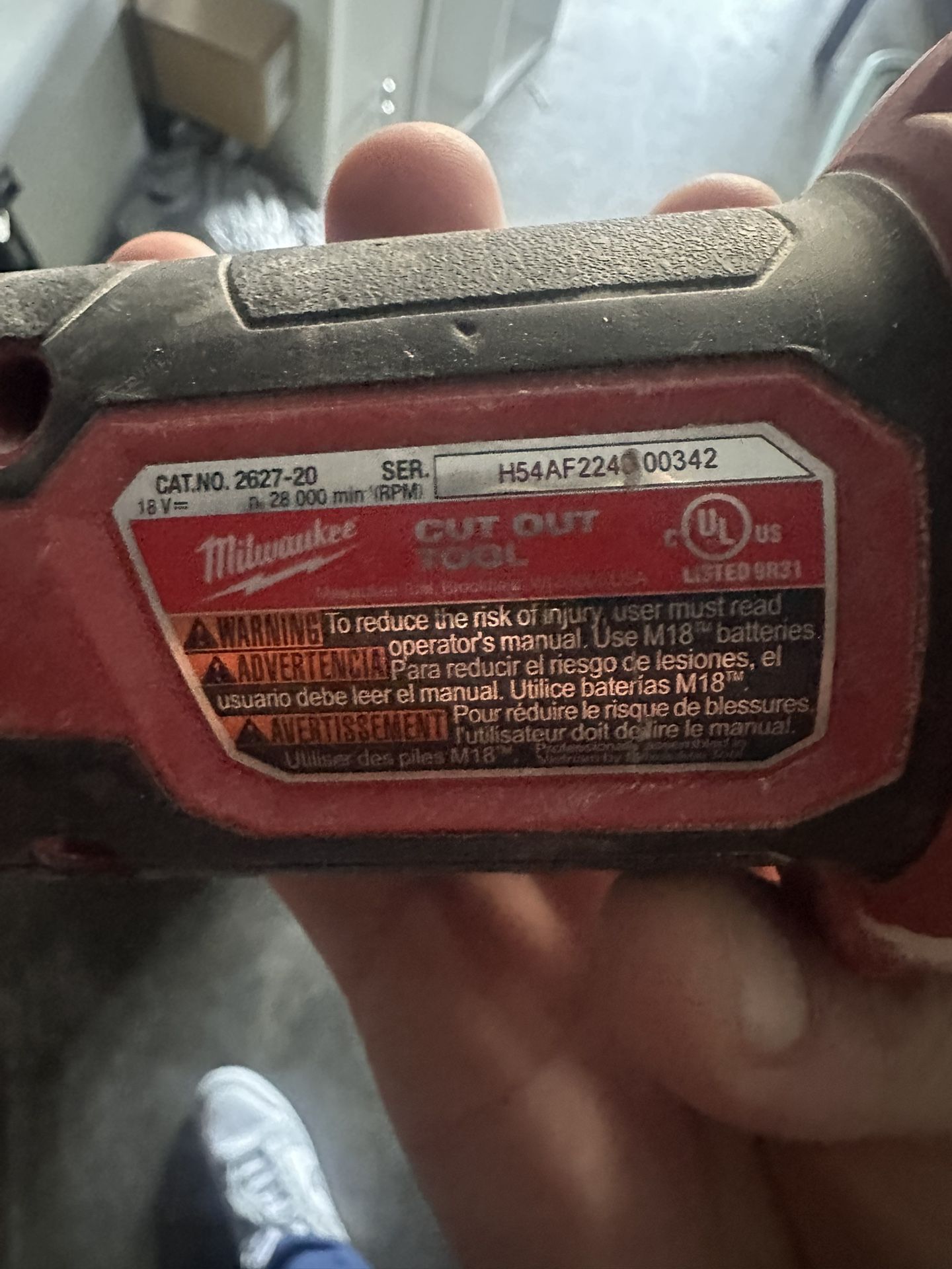 Milwaukee M18 Cutout Tool