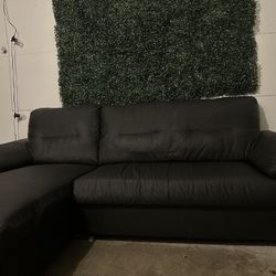 Black L Shaped Couch