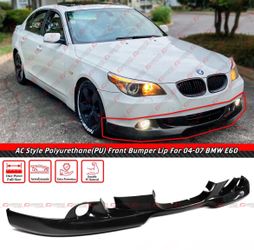 04-07 BMW E60 Pre-LCI 530i 525i Base AC Style PU Front Bumper Lip