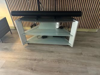 TV stand on wheels