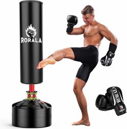 70” Freestanding Punching Bag with Boxing gloves