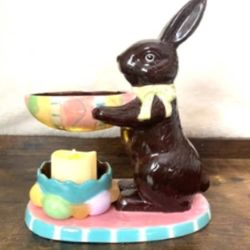 Adorable Chocolate Bunny Oil Burner/Wax Warmer - Easter Decor
