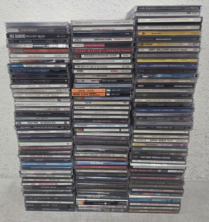 132 Popular Well Known Music CDs Pop Rock Oldies Elvis Elton Mangione Fleetwood Mac - No Duplicates
