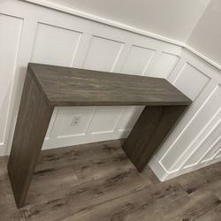 Entry Way Media Stand Solid Wood Custom 